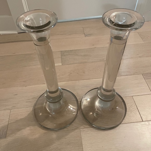 Large crystal candlesticks - Picture 2 of 5